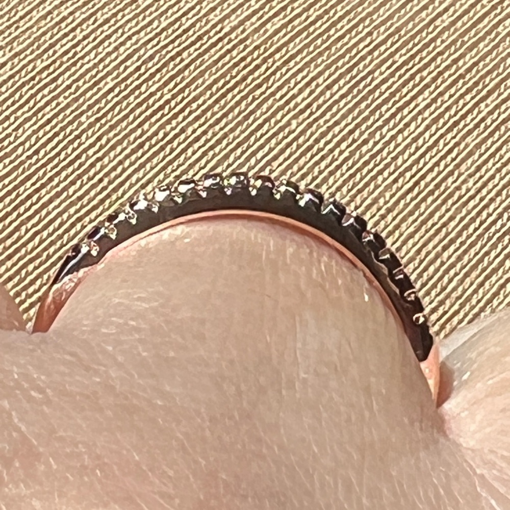 Rose Gold Zircon Ring 8 - Picture 8 of 14